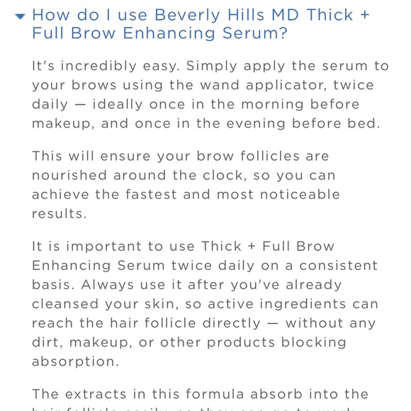 New in Box- Beverly Hills MD Thick and Full Brow Enhancing Serum - Picture 8 of 10